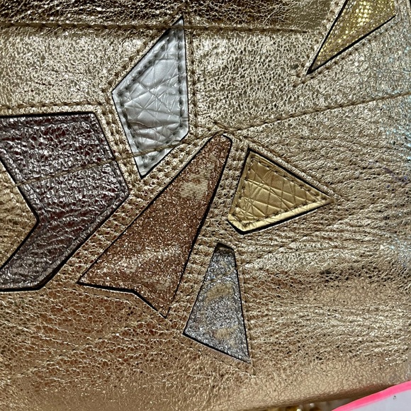 Authentic COACH POPPY Gold Star Shoulder Tote 16050 - Picture 4 of 12